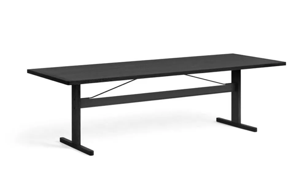 HAY Passerelle eettafel-black / Ink Black-200x90 cm OUTLET Tijdelijk Beschikbaar