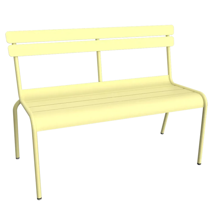 Snelle Levering Fermob Luxembourg tuinbank met rugleuning-Frosted Lemon