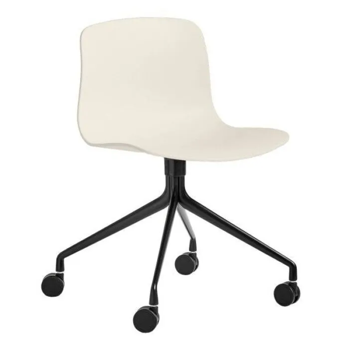 Direct Verzonden HAY About a Chair AAC14 zwart onderstel stoel-Melange Cream