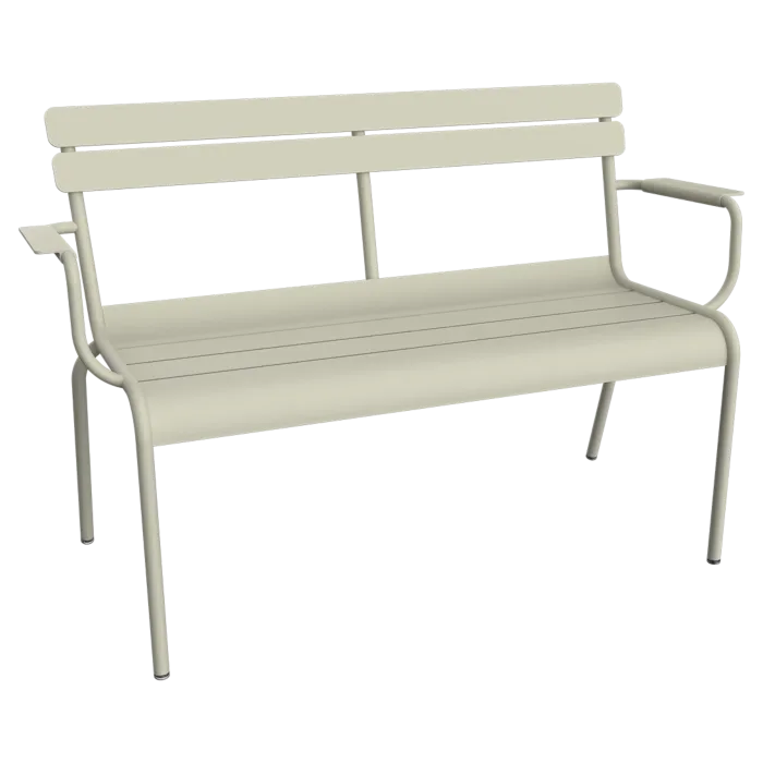 Meest Verkocht Fermob Luxembourg tuinbank met rug en armleuning-Clay Grey