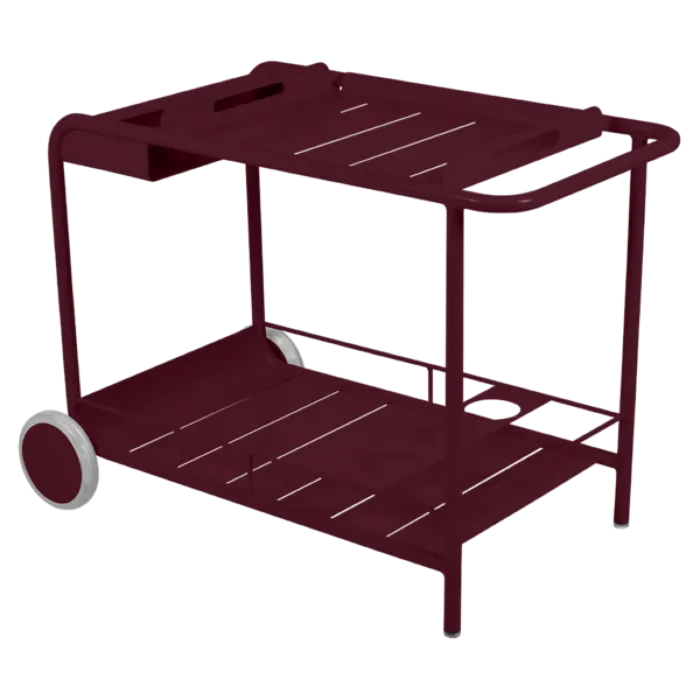 Fermob Luxembourg trolley-Black Cherry Direct Beschikbaar