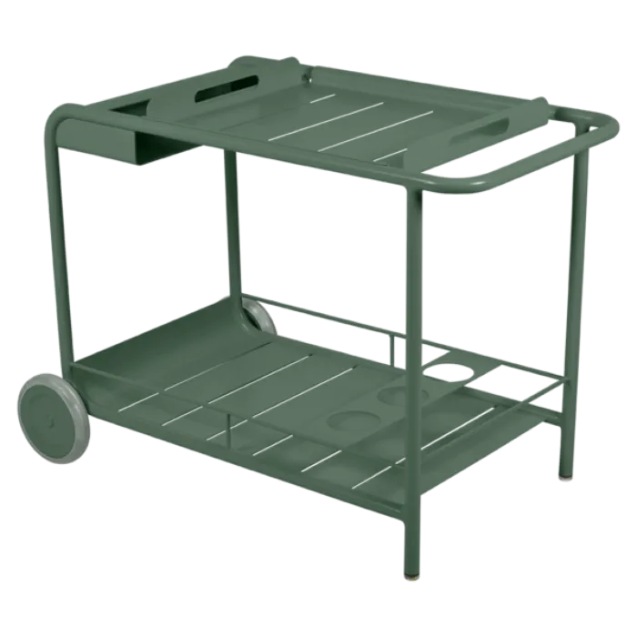 Beperkte Voorraad Fermob Luxembourg trolley-Cedar Green