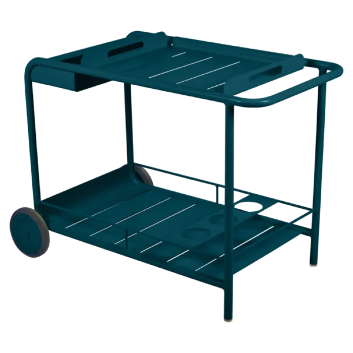 Fermob Luxembourg trolley-Acapulco Blue Snelle Levering