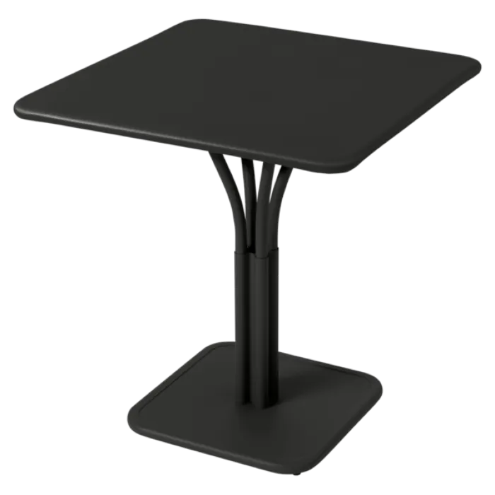 Snelle Levering Fermob Luxembourg tuintafel massief blad 71x71 cm-Liquorice