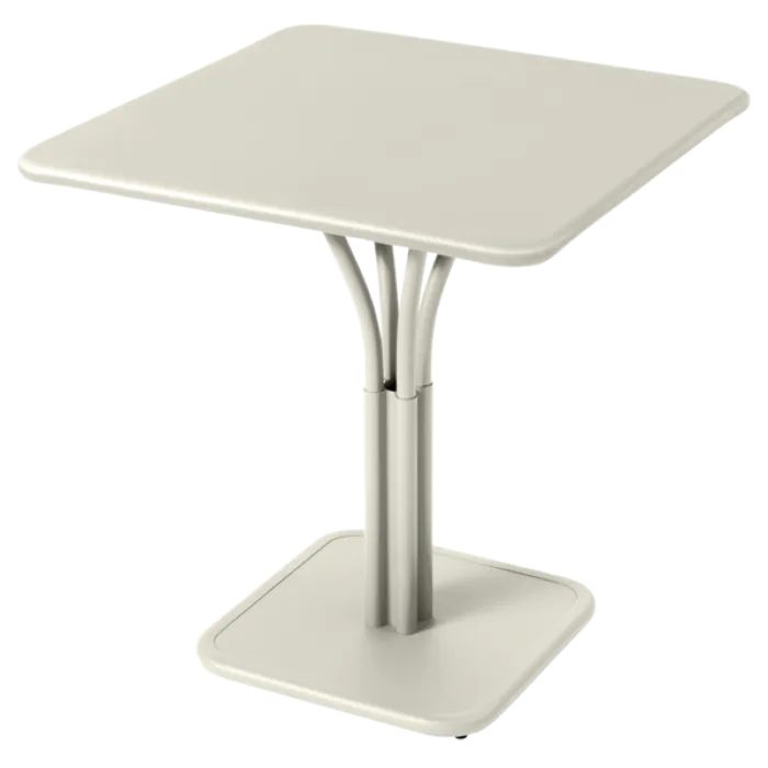 Fermob Luxembourg tuintafel massief blad 71x71 cm-Clay Grey Koopje