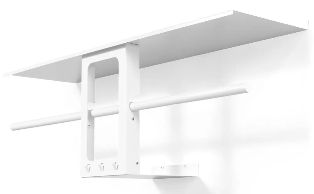 Spinder Design Luno small wandkapstok-100x30 cm-Wit Beperkte Voorraad