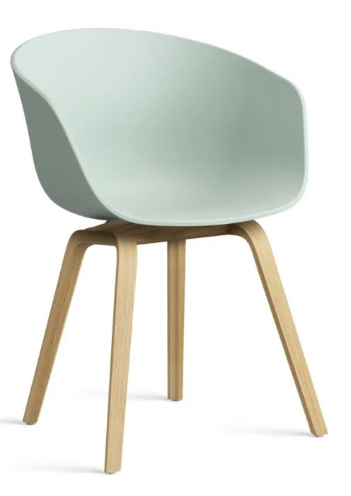 Voordeelprijs HAY About a Chair AAC22 stoel gelakt onderstel-Dusty Mint