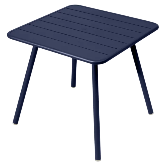 Actieprijs Fermob Luxembourg tuintafel vier poten 80x80 cm-Deep Blue