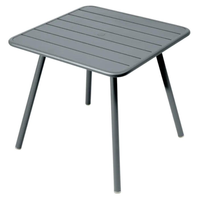 Laatste Kans Fermob Luxembourg tuintafel vier poten 80x80 cm-Storm Grey