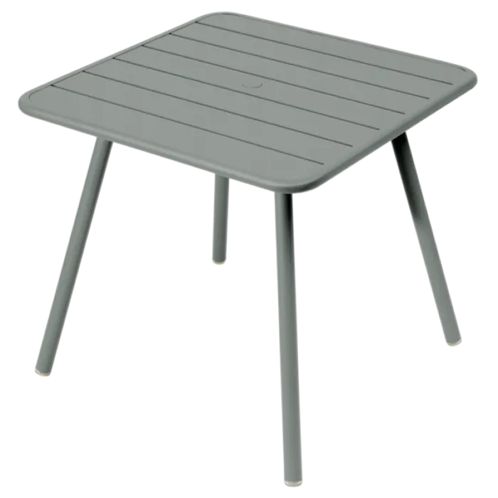 Alleen Vandaag Fermob Luxembourg tuintafel vier poten 80x80 cm-Lapilli Grey