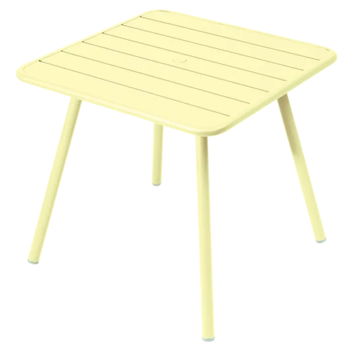 Fermob Luxembourg tuintafel vier poten 80x80 cm-Frosted Lemon Bestel Nu