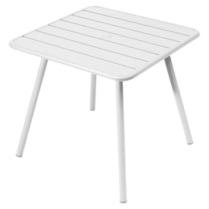 Fermob Luxembourg tuintafel vier poten 80x80 cm-Cotton white Superprijs