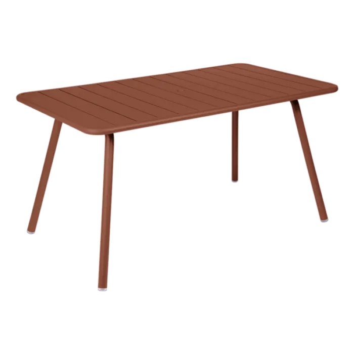 Fermob Luxembourg tuintafel 143x80 cm-Red Ochre Laatste Versie