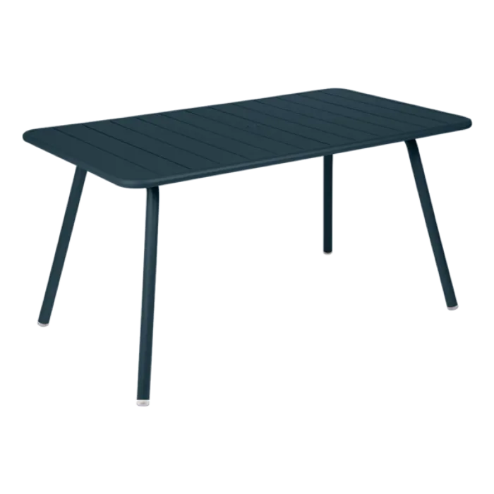 Beperkt Aanbod Fermob Luxembourg tuintafel 143x80 cm-Acapulco Blue