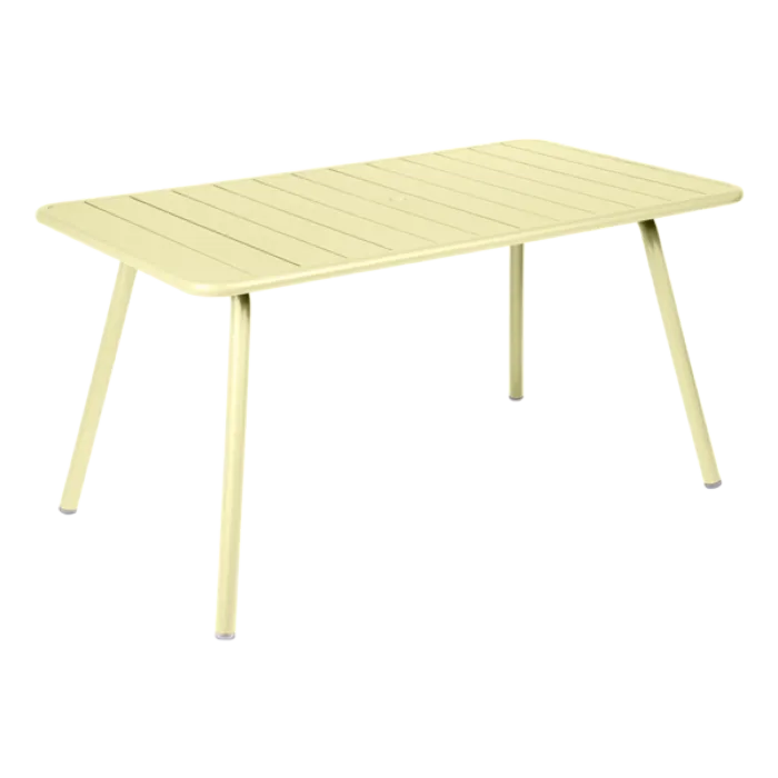 Favoriet Fermob Luxembourg tuintafel 143x80 cm-Frosted Lemon
