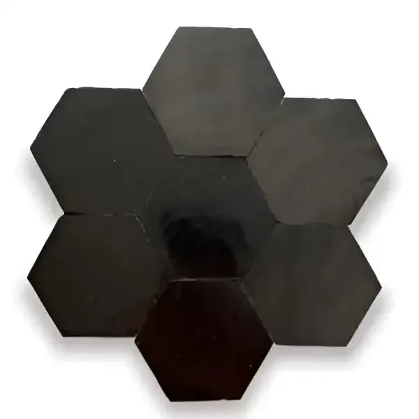 Goedkoop Zelliges Alhambra Alhambra Hexagone 31 Noir Matt