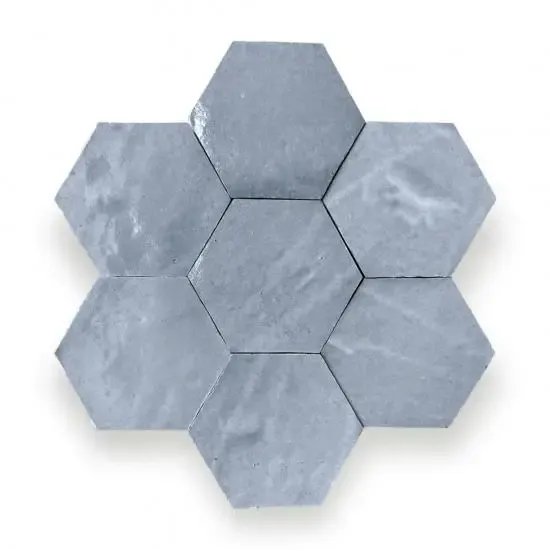 Favoriet Zelliges Alhambra Alhambra Hexagone 23 Bleu Ciel