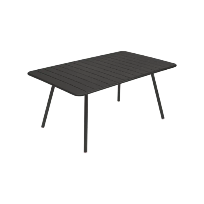 Op = Op Fermob Luxembourg tuintafel 165x100 cm-Liquorice