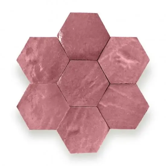 Zelliges Alhambra Alhambra Hexagone 12 Vieux Rose Laatste Kans