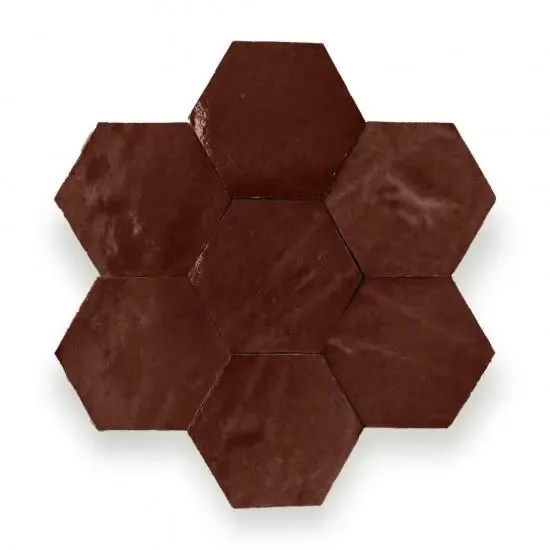 Zelliges Alhambra Alhambra Hexagone 11 Noisette Direct Verzonden