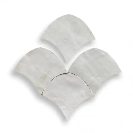 Zelliges Alhambra Zellige Fishscale 06 Blanc Casse Direct Verzonden