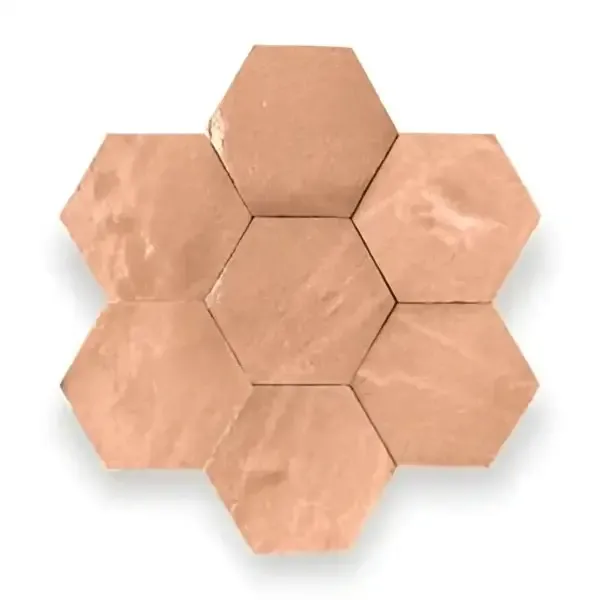 Zelliges Alhambra Alhambra Hexagone 75 Salmon Beperkte Voorraad