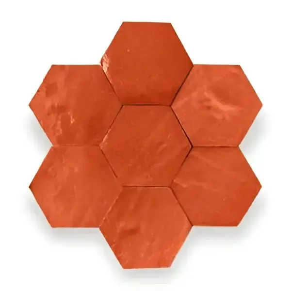 Zelliges Alhambra Alhambra Hexagone 74 Orange Veilige Betaling