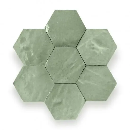 Meest Verkocht Zelliges Alhambra Alhambra Hexagone 49 Pistache