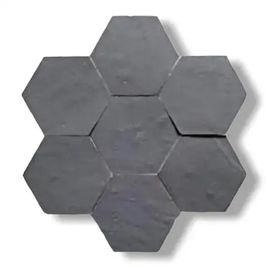 Zelliges Alhambra Alhambra Hexagone 40 Gris Fonce Betaalbaar