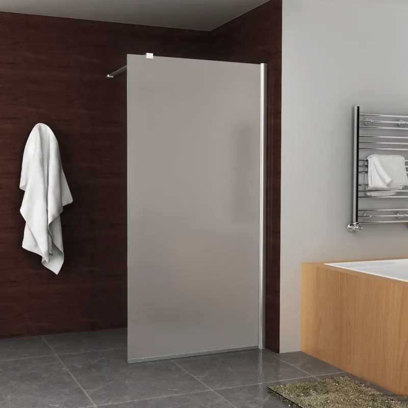 BWS Inloopdouche Davos Wit Melkglas 100x200 cm 10 mm NANO Coating Rechtstreeks Van De Fabrikant