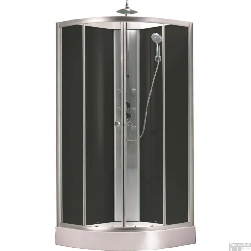 Complete Douchecabine Wiesbaden Jupiter 90x90x225 cm 5mm Aluminium Fabrieksprijs