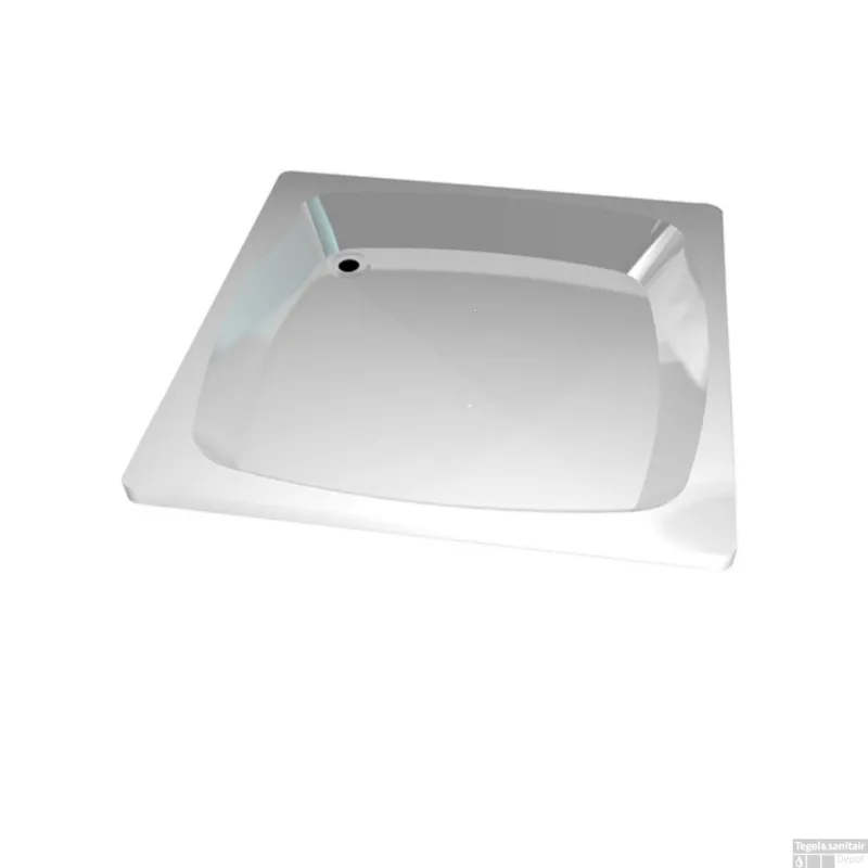 Douchebak Isifix 90x90x15 Wit Kunstof Korting
