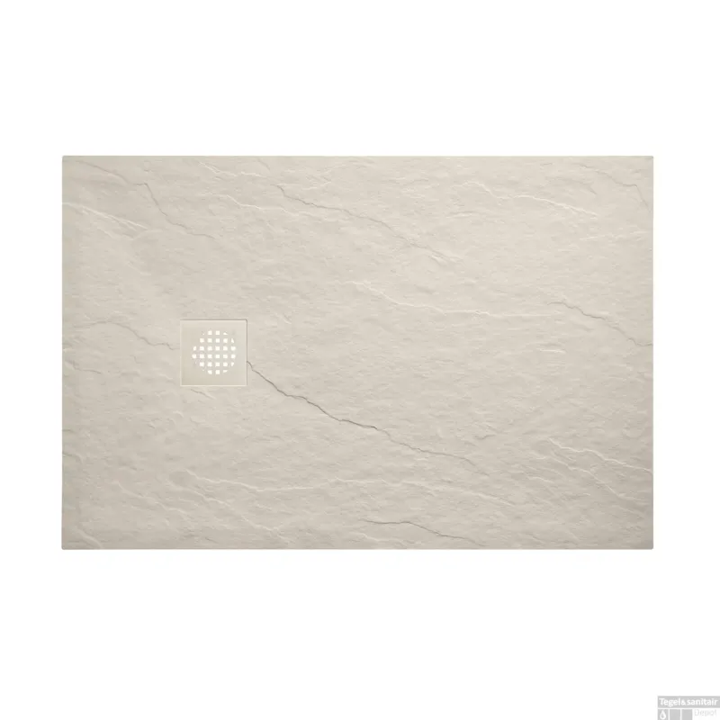 Shop Nu Douchebak Wiesbaden Stonea Antislip Composiet 80x90x3 cm Inkortbaar Beige
