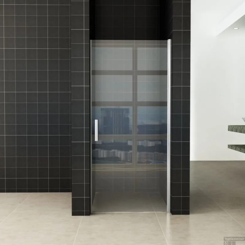 Laatste Kans Wiesbaden Douchedeur Eco Profiel 90x195cm Aluminium Nisdeur