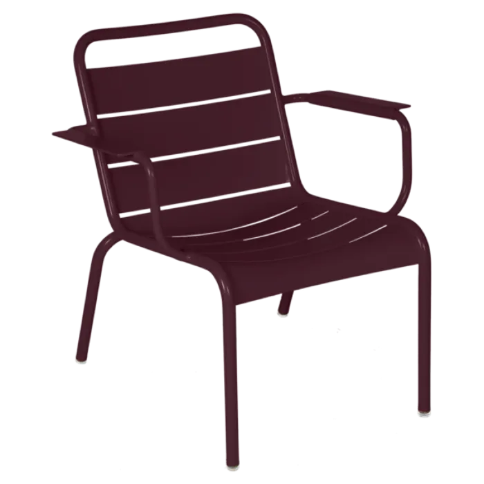 Fermob Luxembourg Lounge fauteuil met armleuning-Black Cherry Lage Kosten