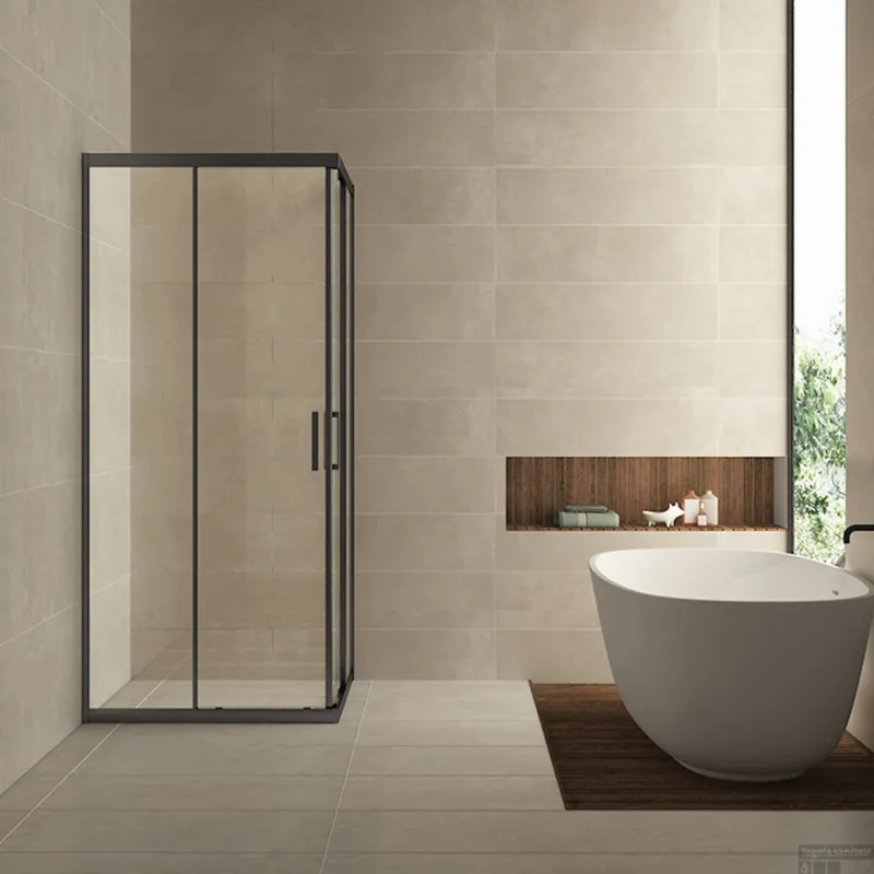 Finale Uitverkoop Wiesbaden Douchecabine Skyline Hoekinstap 90x90x200cm 8mm Helder Glas NANO Coating Mat Zwart