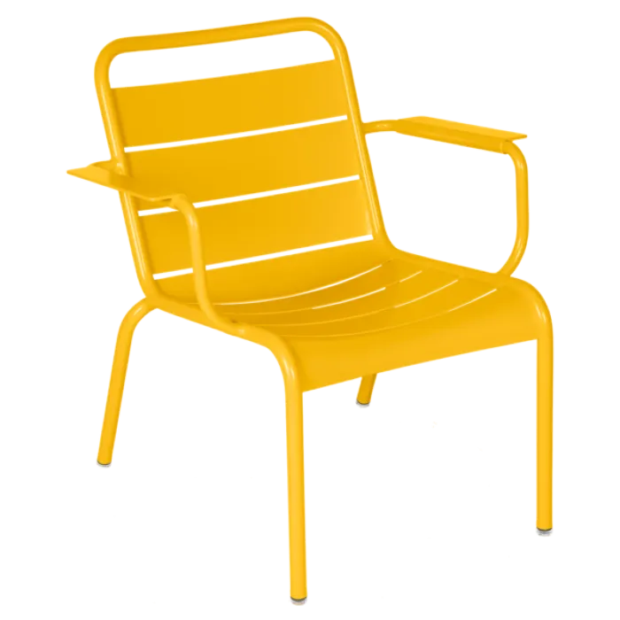 Betaalbaar Fermob Luxembourg Lounge fauteuil met armleuning-Honey