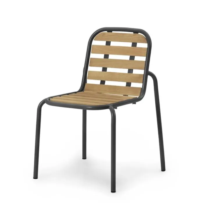 Normann Copenhagen Vig stoel met hout-Black Fabrieksprijs