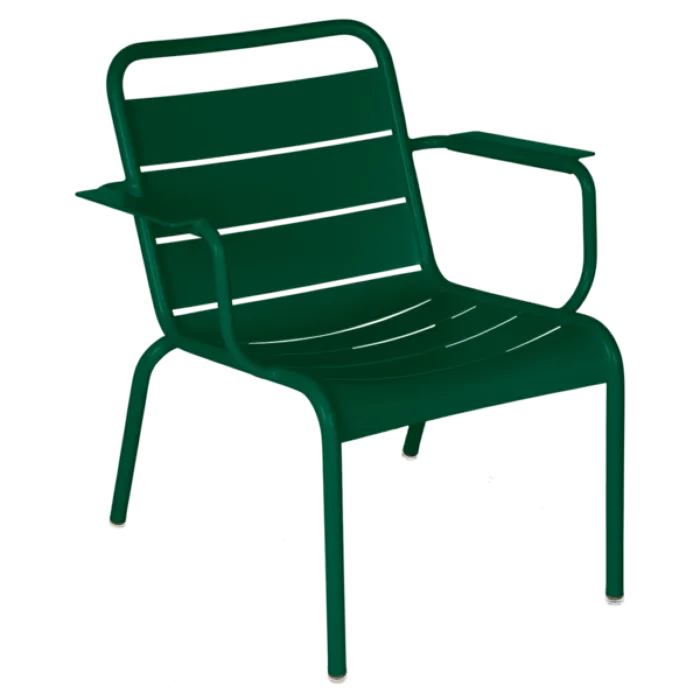 Fermob Luxembourg Lounge fauteuil met armleuning-Cedar Green Tijdelijk Beschikbaar
