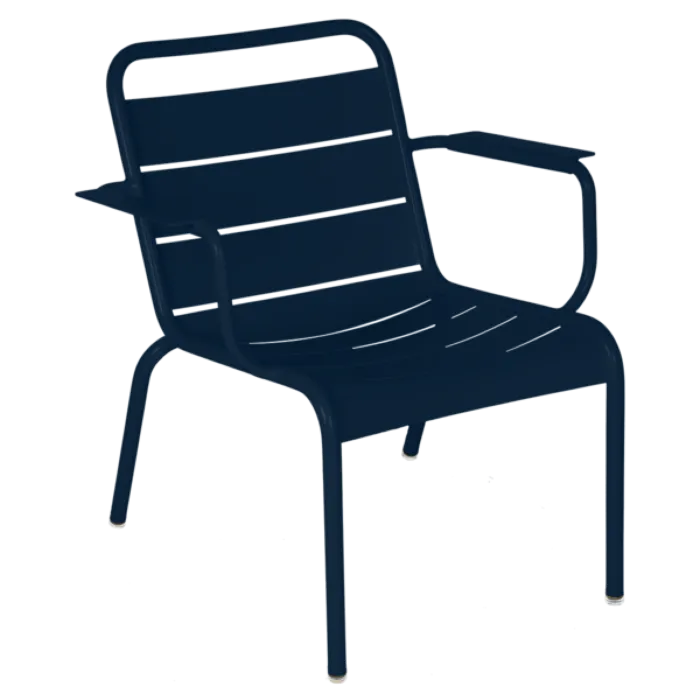 Fermob Luxembourg Lounge fauteuil met armleuning-Deep Blue Voordeelprijs