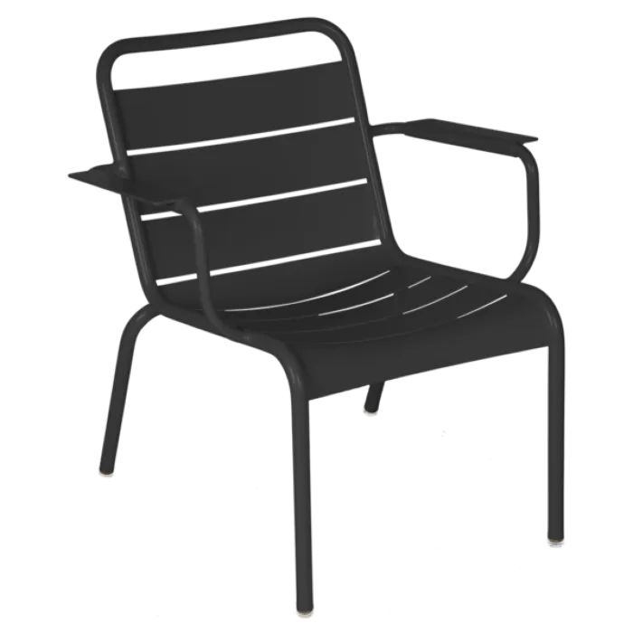 Direct Verzonden Fermob Luxembourg Lounge fauteuil met armleuning-Anthracite