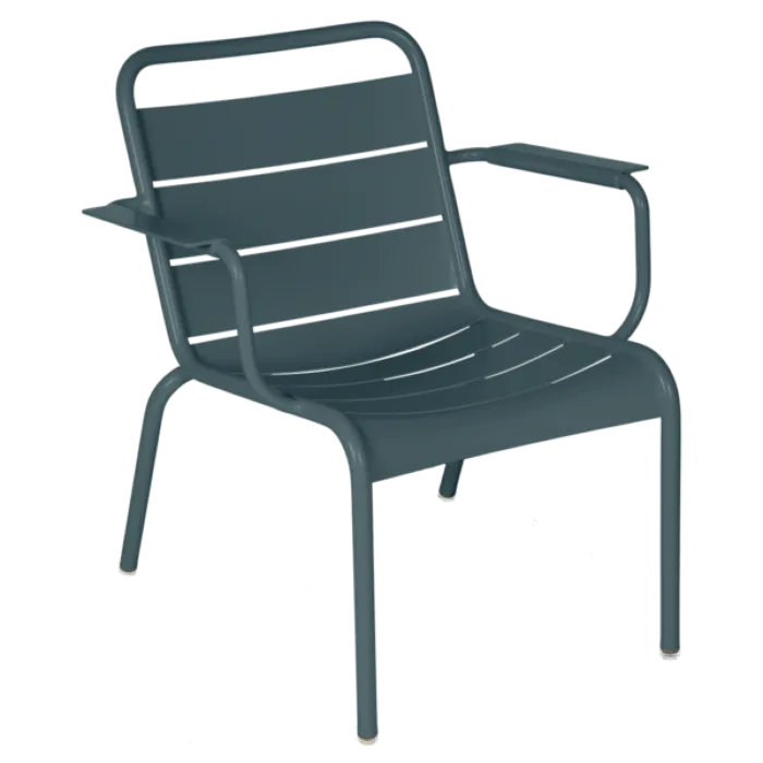 Fermob Luxembourg Lounge fauteuil met armleuning-Storm Grey Dagaanbieding