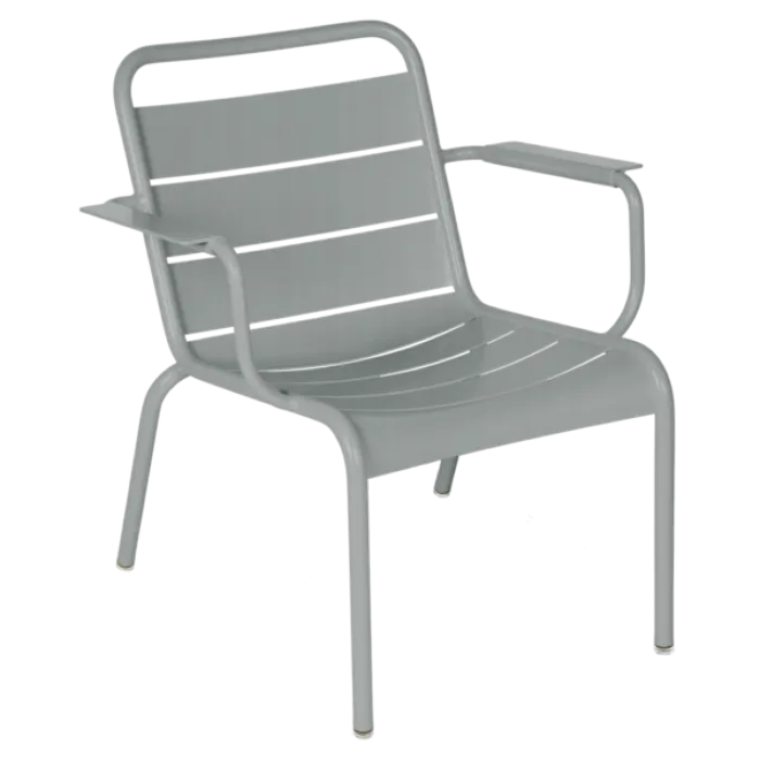 Betaalbaar Fermob Luxembourg Lounge fauteuil met armleuning-Lapilli Grey