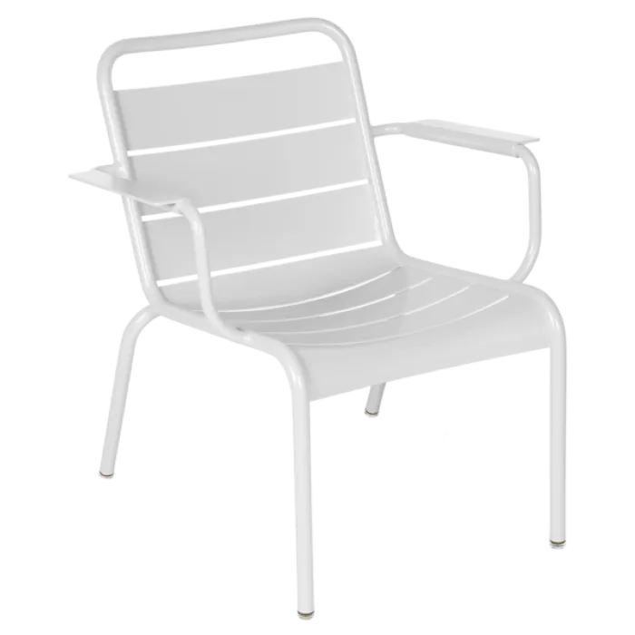 Korting Fermob Luxembourg Lounge fauteuil met armleuning-Cotton white