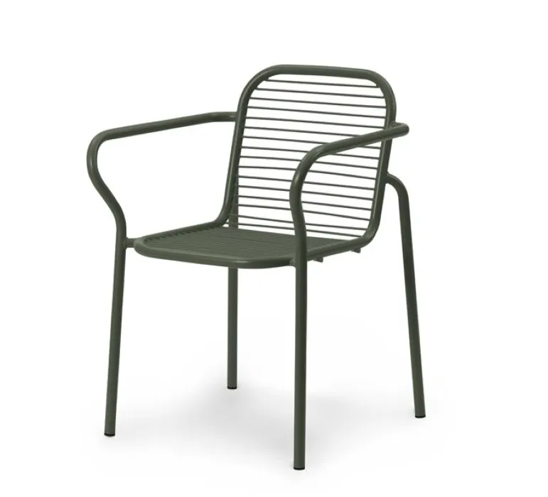 Goedkoop Normann Copenhagen Vig stoel met armleuning-Dark green