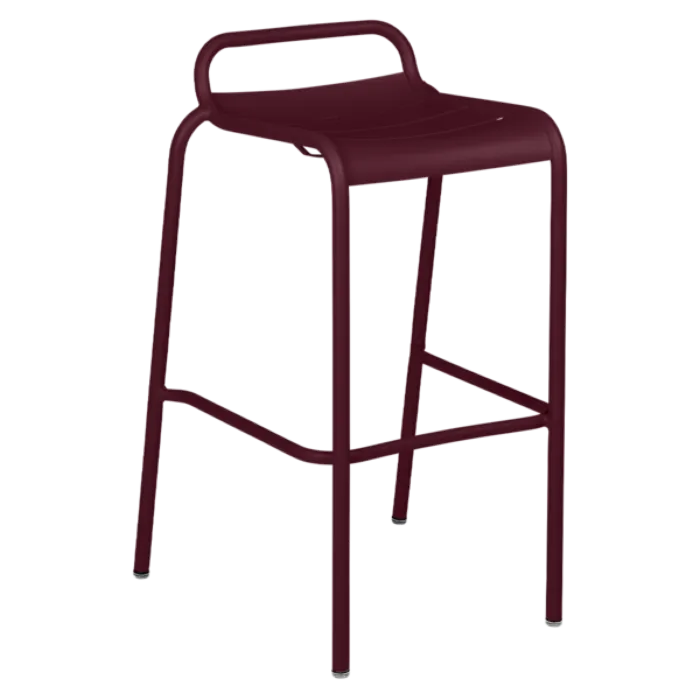 Premium Fermob Luxembourg barkruk zonder rugleuning-Black Cherry