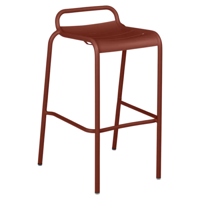 Exclusieve Aanbieding Fermob Luxembourg barkruk zonder rugleuning-Red Ochre