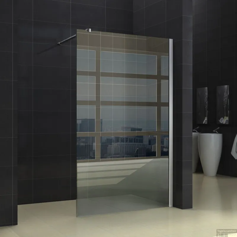 Wiesbaden Douchewand 10mm Nano coating Chroom Inloopdouche (Alle maten) Favoriet
