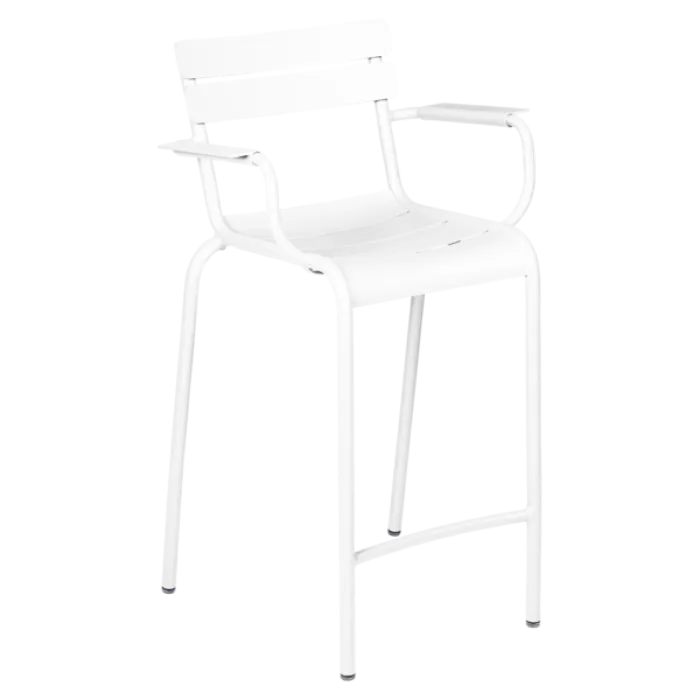 Uitverkoop Fermob Luxembourg barkruk met armleuning-Cotton white