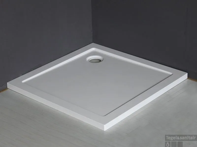 Bestseller Luxe douchebak SMC vierkant 90 x 90 x 4 cm wit